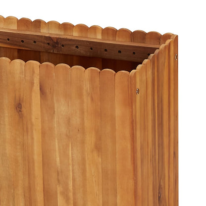 Vaso/floreira de jardim 150x30x50 cm madeira de acácia maciça