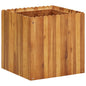 Vaso/floreira de jardim 50x50x50 cm madeira de acácia maciça