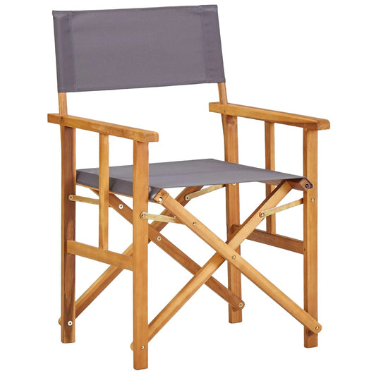 Cadeiras de realizador 2 pcs madeira de acácia maciça