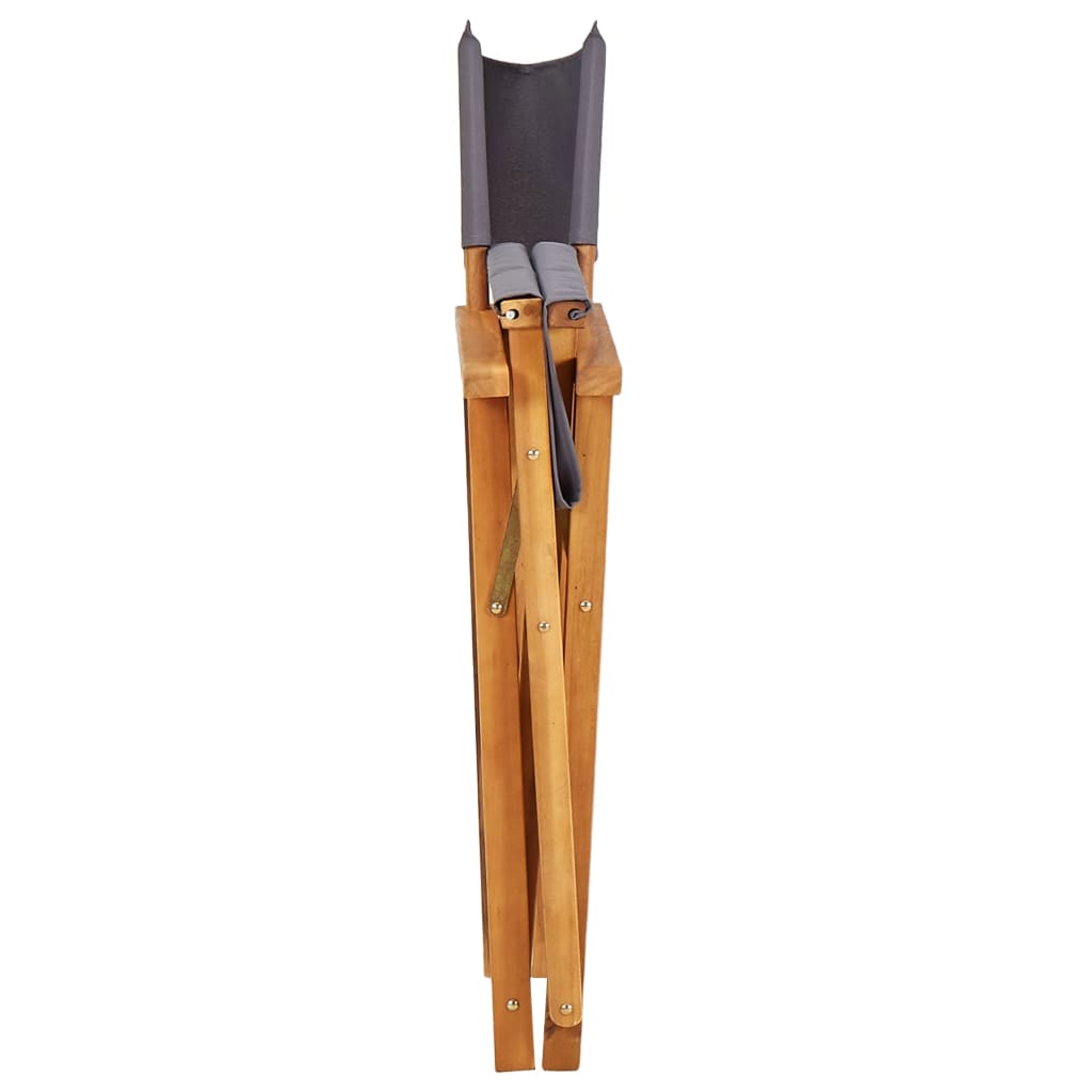 Cadeiras de realizador 2 pcs madeira de acácia maciça