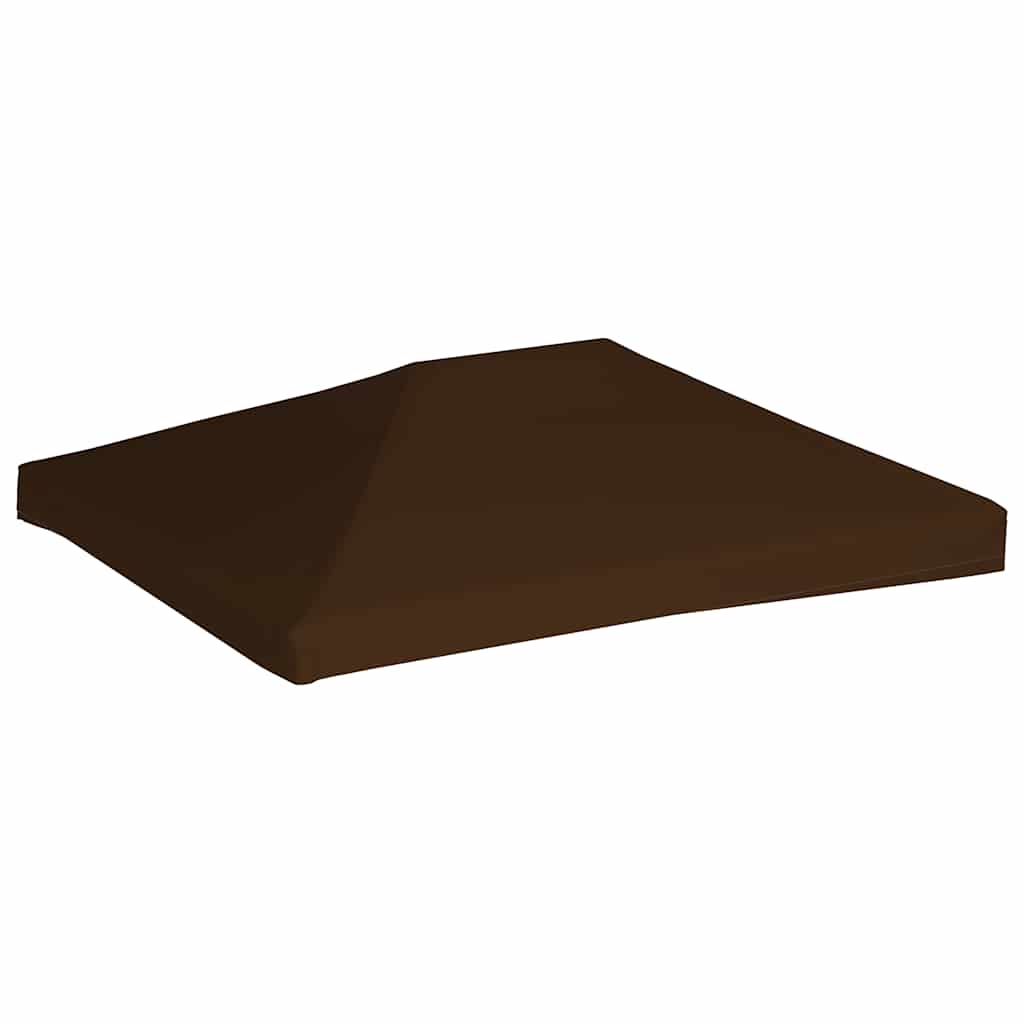 Cobertura de gazebo 310 g/m² 3x4 m castanho