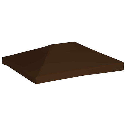 Cobertura de gazebo 310 g/m² 3x4 m castanho