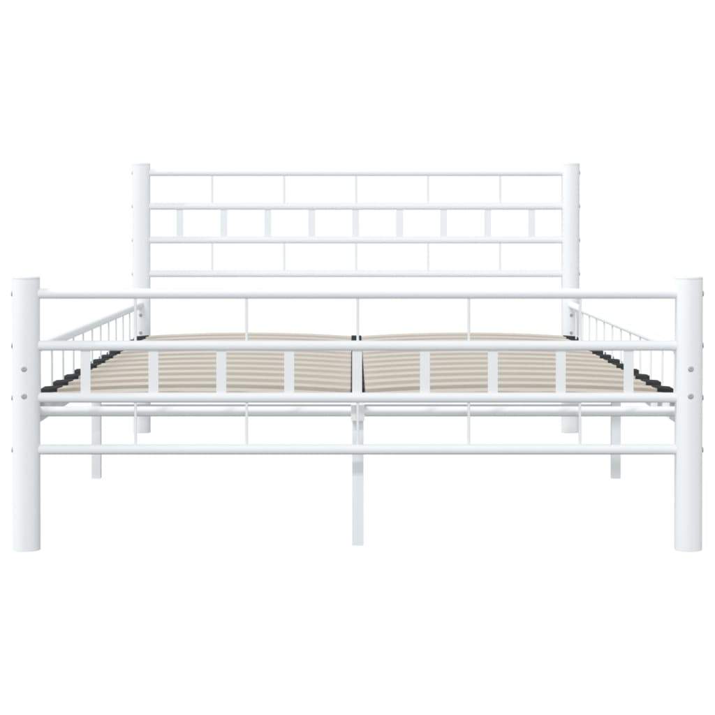 Estrutura de cama metal 140x200 cm branco