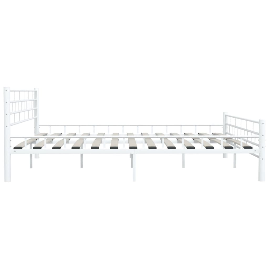 Estrutura de cama 180x200 cm metal branco