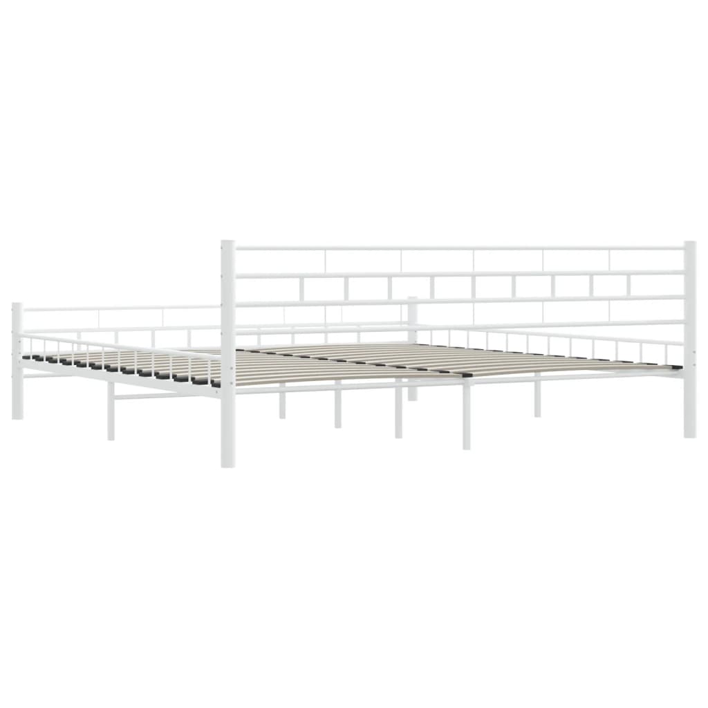Estrutura de cama 180x200 cm metal branco