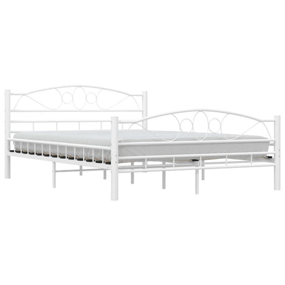 Estrutura de cama metal 140x200 cm branco