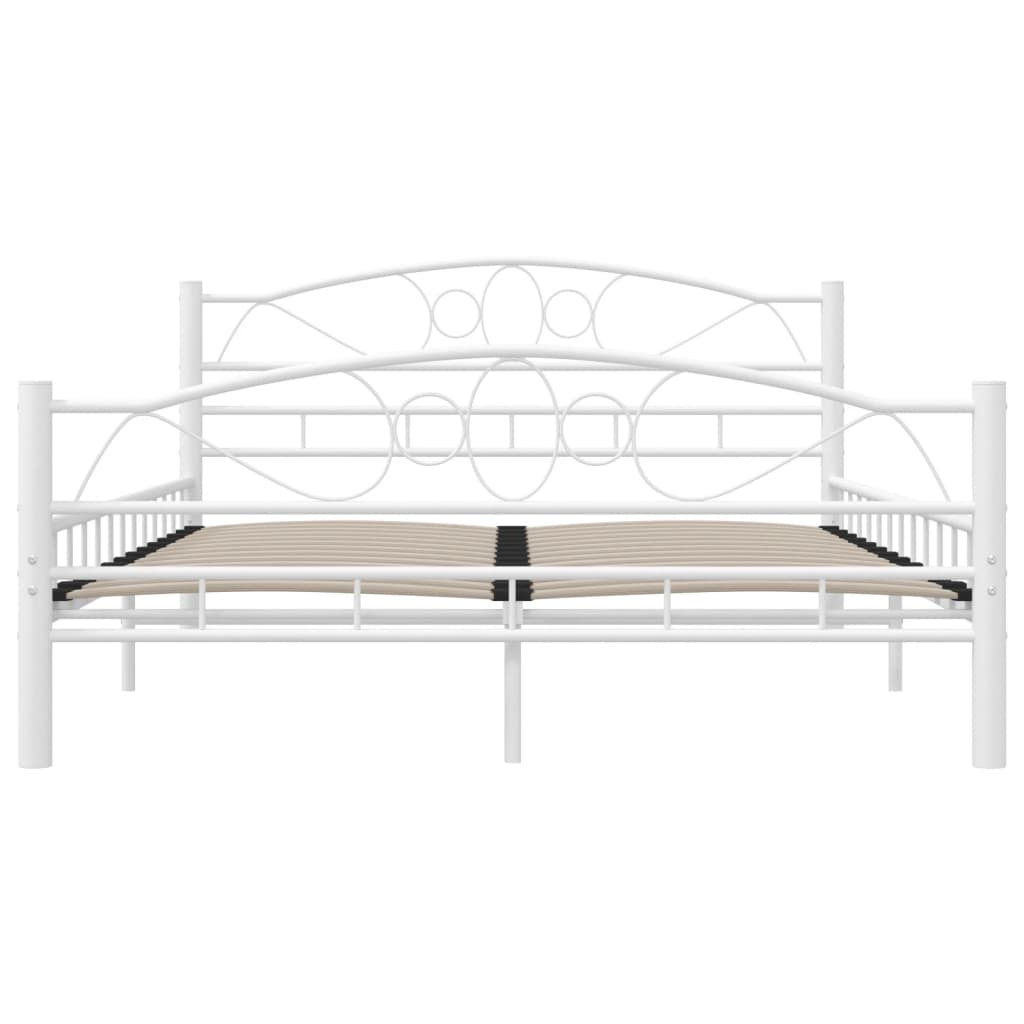 Estrutura de cama metal 140x200 cm branco