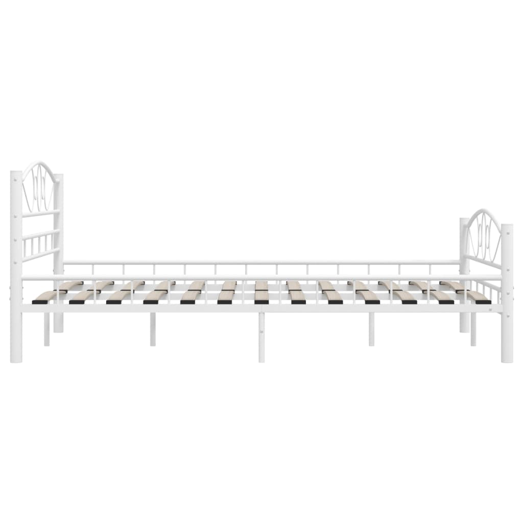 Estrutura de cama metal 140x200 cm branco