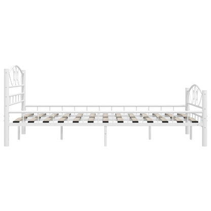 Estrutura de cama metal 140x200 cm branco