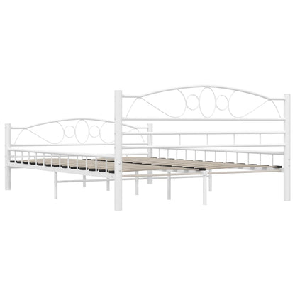 Estrutura de cama metal 140x200 cm branco