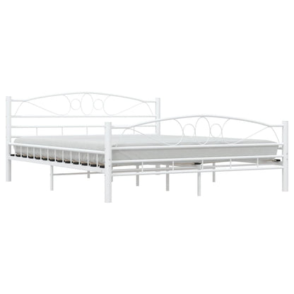 Estrutura de cama 160x200 cm metal branco