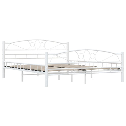 Estrutura de cama 160x200 cm metal branco