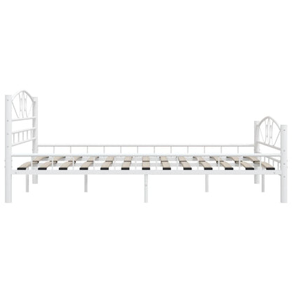 Estrutura de cama 160x200 cm metal branco