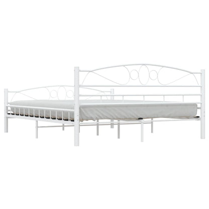 Estrutura de cama 160x200 cm metal branco