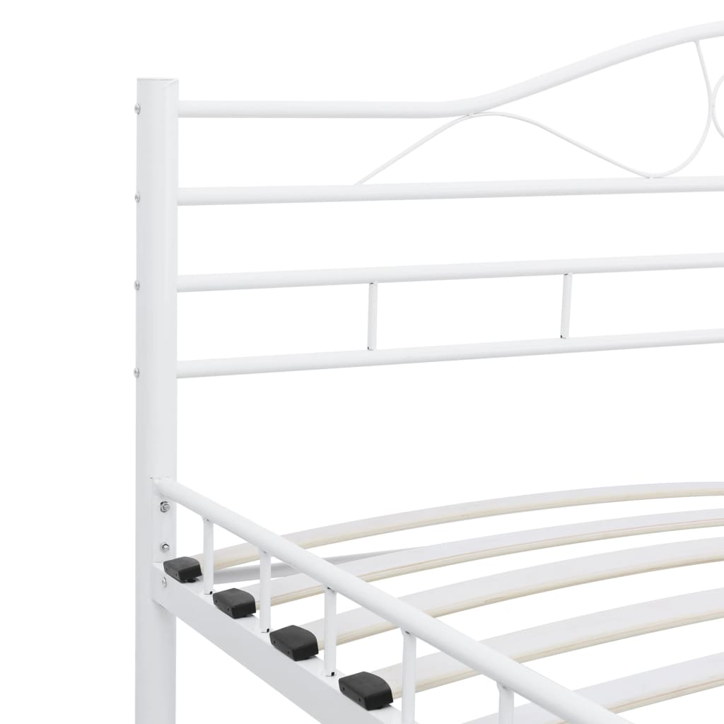 Estrutura de cama 160x200 cm metal branco