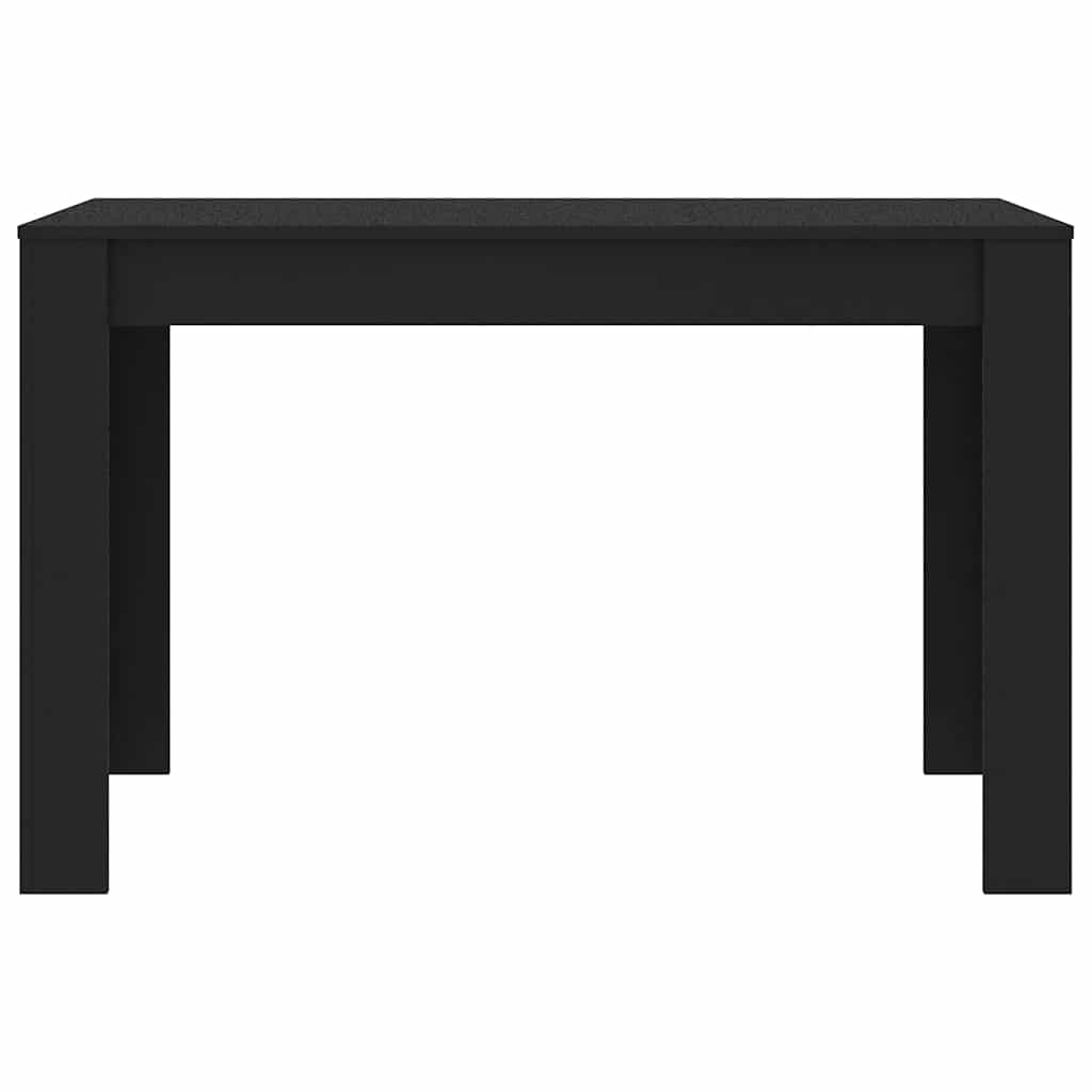 Mesa de jantar 120x60x76 cm derivados de madeira preto