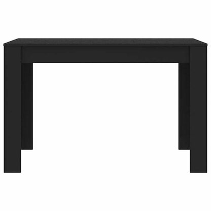 Mesa de jantar 120x60x76 cm derivados de madeira preto