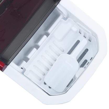 Máquina de fazer cubos de gelo 1,4 L 15 kg/24 h vermelho