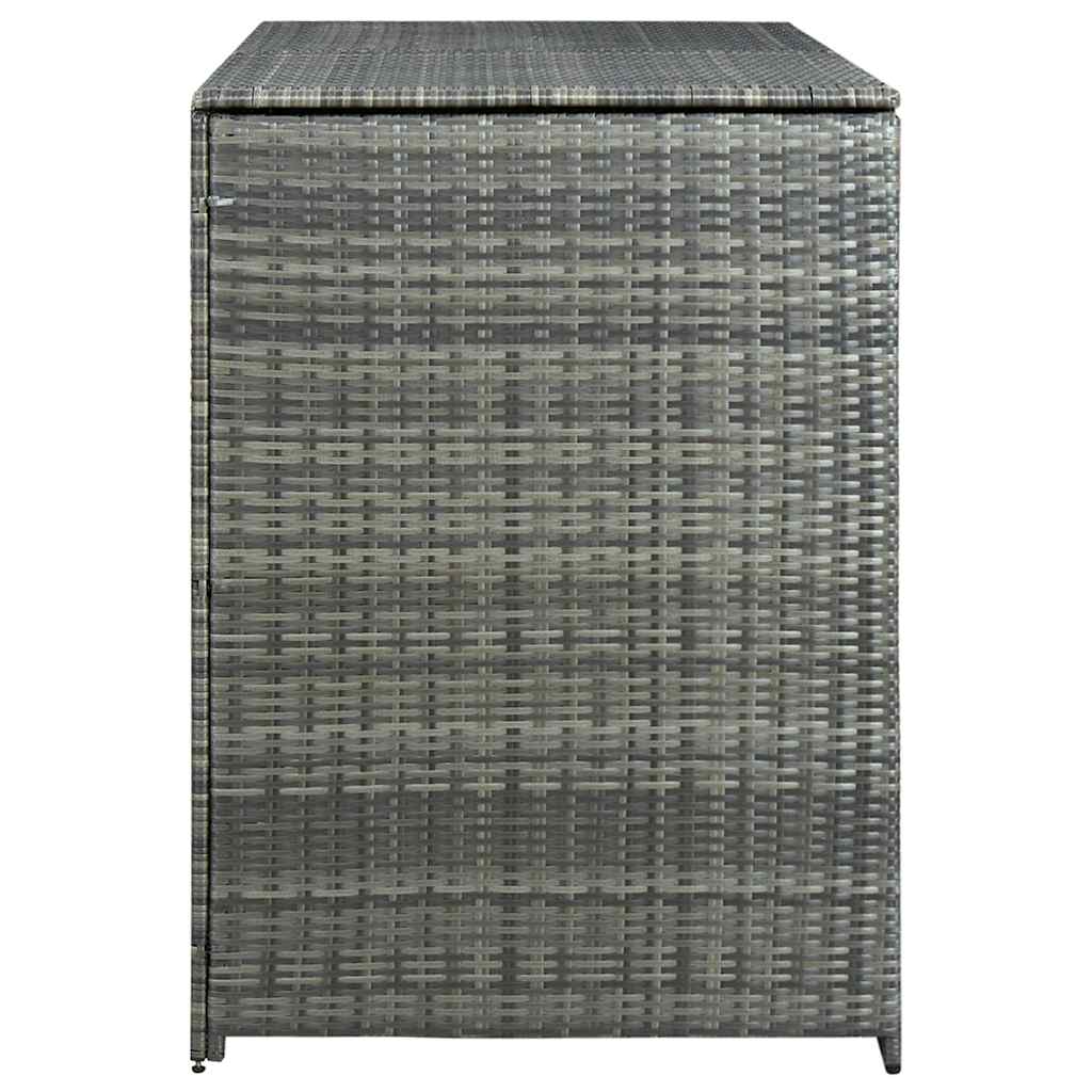 Unidade dupla p/ caixotes do lixo 148x77x111cm vime antracite