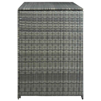 Unidade dupla p/ caixotes do lixo 148x77x111cm vime antracite