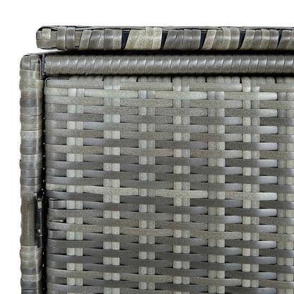 Unidade dupla p/ caixotes do lixo 148x77x111cm vime antracite