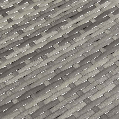 Cadeiras de exterior empilháveis 2 pcs vime PE cinzento