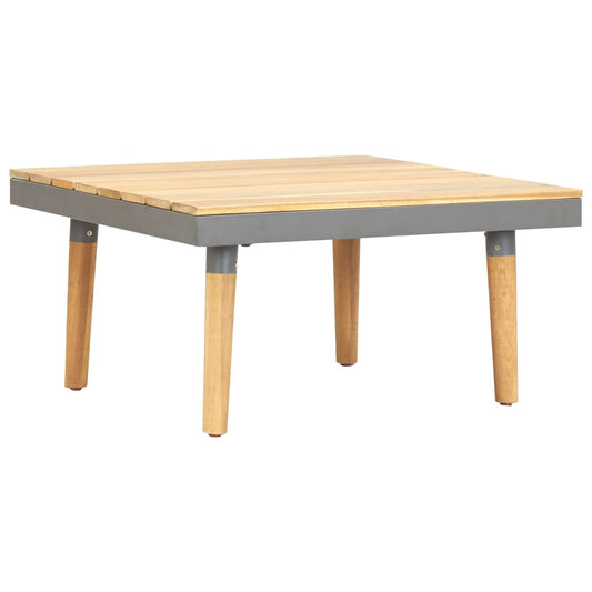 Mesa de centro p/ jardim 60x60x31,5 cm madeira de acácia maciça