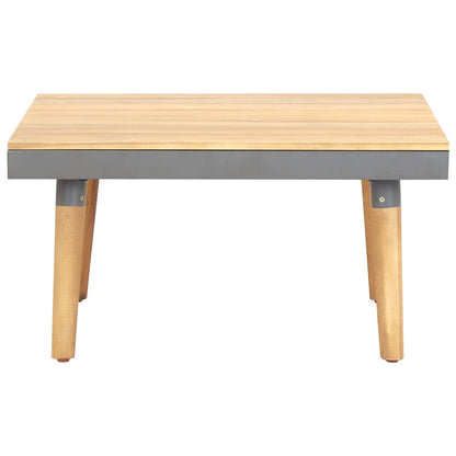 Mesa de centro p/ jardim 60x60x31,5 cm madeira de acácia maciça