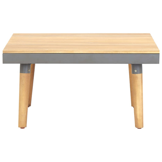 Mesa de centro p/ jardim 60x60x31,5 cm madeira de acácia maciça
