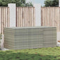 Caixa de arrumação para jardim 180x90x70 cm vime PE cinzento