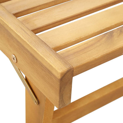 Espreguiçadeira dobrável com almofadão madeira acácia maciça