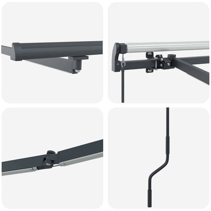Toldo com Manual Antracite 3 x 2,5 m Metal