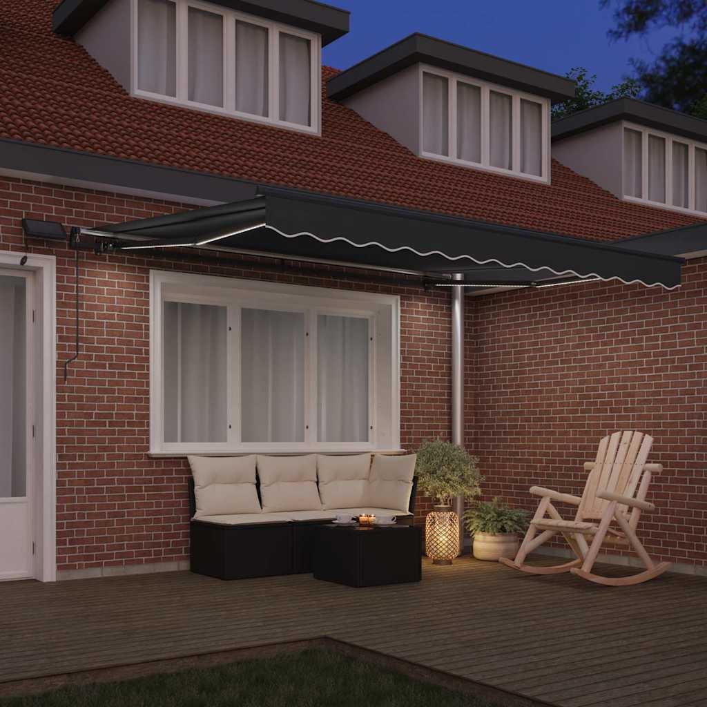 Toldo com Manual Antracite 3 x 2,5 m Metal