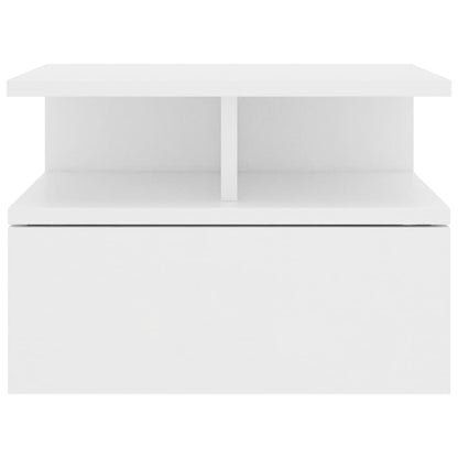 Mesa de cabeceira suspensa 40x31x27 cm derivados madeira branco