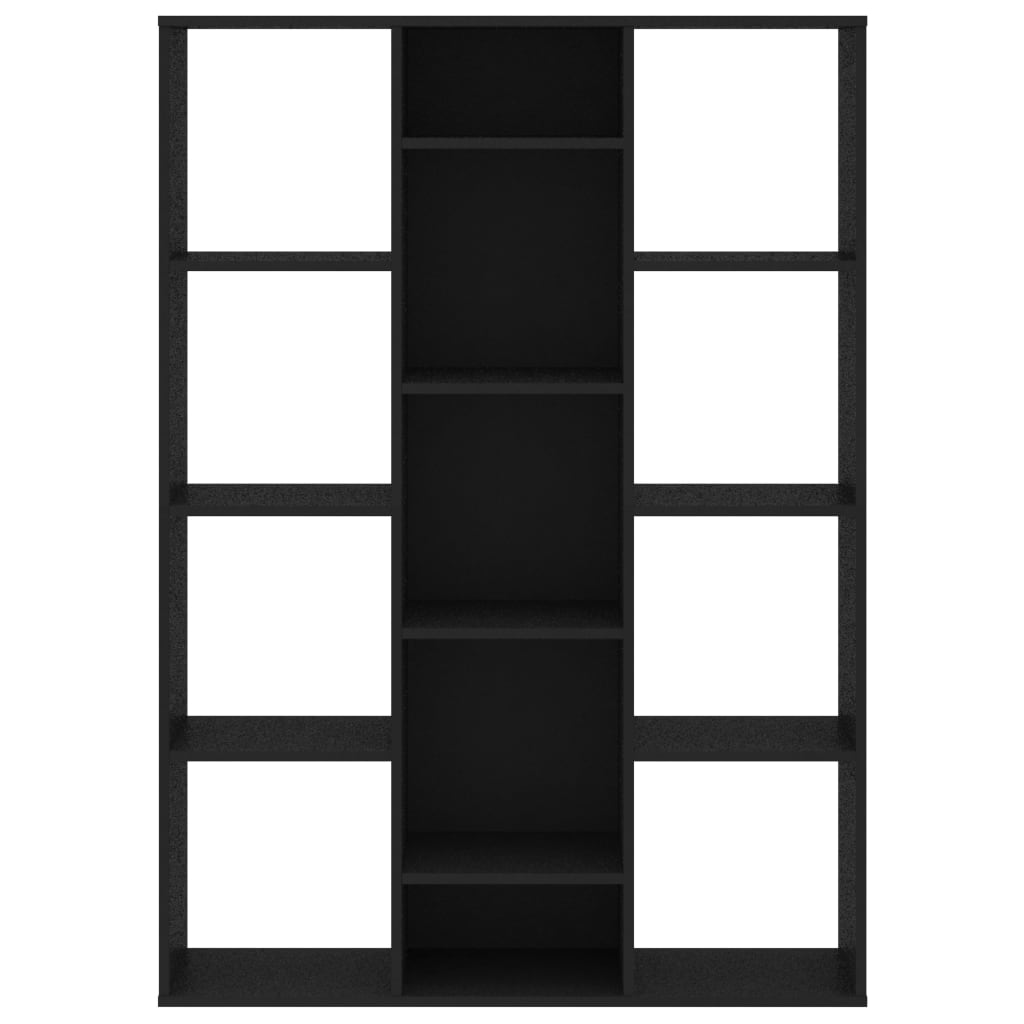 Divisória/estante 100x24x140 cm derivados de madeira preto