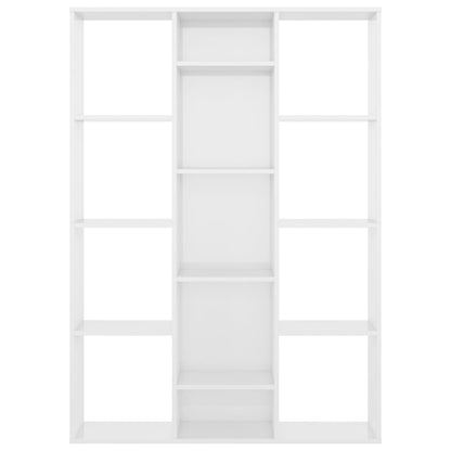 Divisória/estante derivados de madeira branco brilhante
