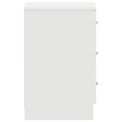 Mesa de cabeceira 38x35x56 cm derivados de madeira branco