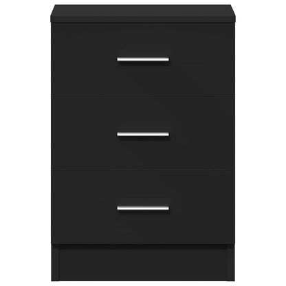 Mesa de cabeceira 38x35x56 cm derivados de madeira preto