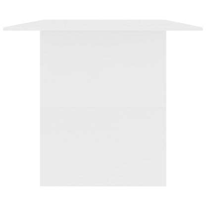 Mesa de jantar 180x90x76 cm derivados de madeira branco