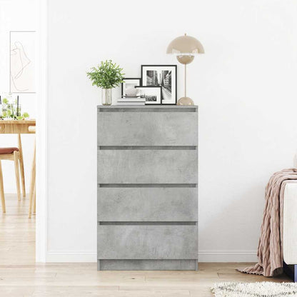 Aparador 60x35x98,5 cm madeira processada cinza cimento