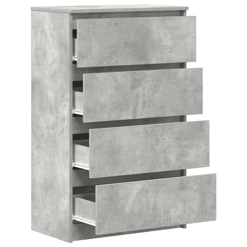 Aparador 60x35x98,5 cm madeira processada cinza cimento