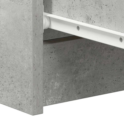 Aparador 60x35x98,5 cm madeira processada cinza cimento