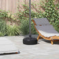 Base para guarda-sol com areia/água 15 L preto