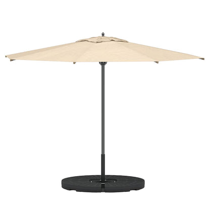 Base de guarda-sol em forma de ventoinha 4 pcs preto