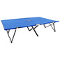 Espreguiçadeira/cama dobrável para 2 pessoas aço azul