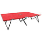 Espreguiçadeira/cama dobrável para 2 pessoas aço vermelho