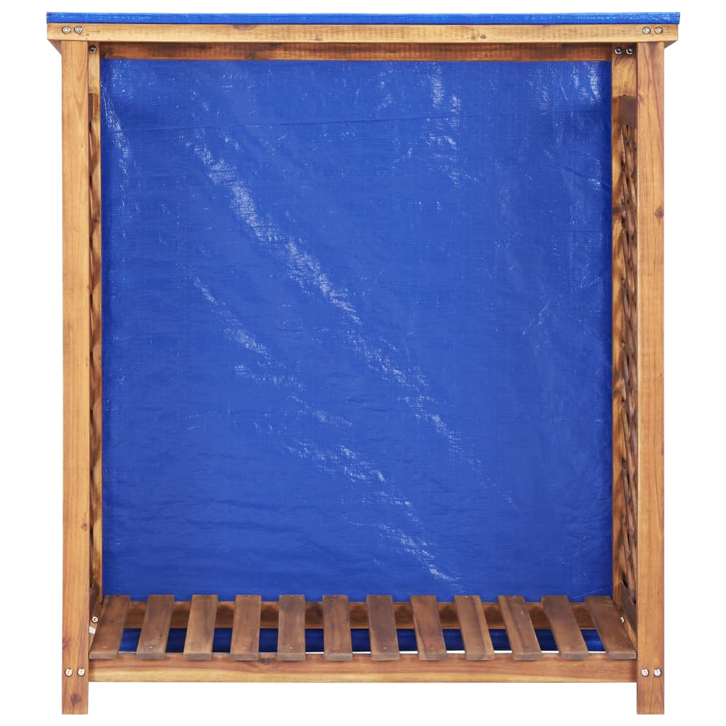Abrigo para arrumação de lenha 105x38x115 cm acácia maciça