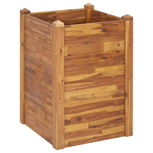 Vaso/floreira de jardim 60x60x84 cm madeira de acácia maciça