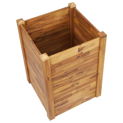 Vaso/floreira de jardim 60x60x84 cm madeira de acácia maciça