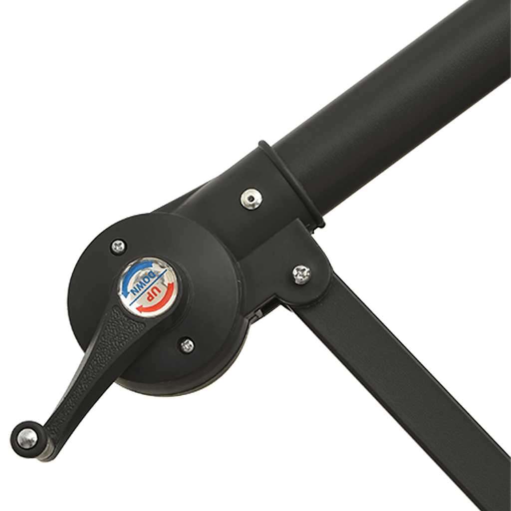 Guarda-sol de jardim cantilever c/ poste alumínio 350 cm azul